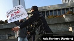 Bakıda yeni media qanununa etiraz aksiyası. 2021