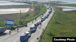 Черга з Херсонської обаласті до Криму, ілюстраційне фото