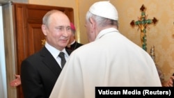 Vladimir Putin primit la Vatican de Papa Francisc, 4 Julie 2019