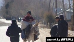“Gyrgyzystanda köp maşgalalar üçin zähmet migrantlary tarapyndan iberilýän pul esasy girdeji çeşmesi”.