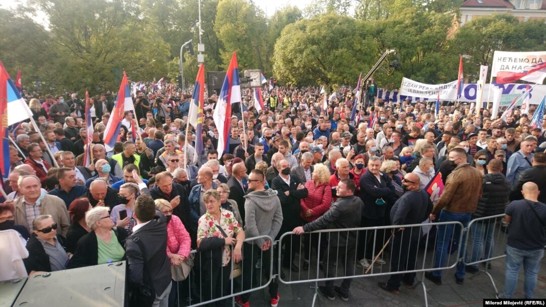 Protest u Banjaluci, 2. septembar 2021.