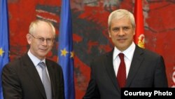 Predsednik Evropskog saveta, Herman van Rompuj i predsednik Srbije Boris Tadić, Beograd 5. jul 2010. 