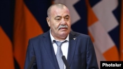 Armenia - Retired General Manvel Grigorian speaks at a congress of the Yerkrapah Union in Yerevan, 18 February 2017.