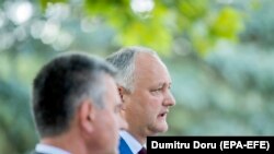 Igor Dodon și Vadim Krasnoselski, la reședința prezidențială de la Condrița, 28 iulie 2020