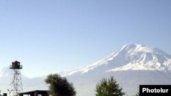 Armenia -- A border guard post on the Armenian-Turkish frontier.