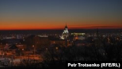 Вид на самый старый район Петропавловска. 20 декабря 2020 года.
