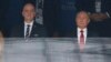 Russian President Vladimir Putin (right) attends the opening match of the soccer World Cup with FIFA President Gianni Infantino. 