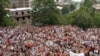 Armenia -- Opposition supporters rally in Yerevan on July 2, 2009.