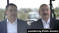 Президенты Кыргызстана и Азербайджана Садыр Жапаров и Ильхам Алиев.