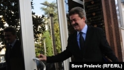 Momir Bulatović, bivši predsednik Crne Gore, pojavio se kao svedok u Podgorici Višeg suda, na svedočenju na deportaciju bosanskih Muslimana i Srba početkom 1992, Podgorica, 27. septembar 2010.