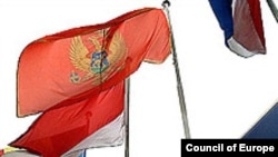 Crnogorska zastava ispred zgrade Savjeta Evrope u Strazburu