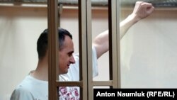 Олег Сенцов на суді в Росії в день винесення вироку, 25 серпня 2015 року