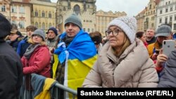 Мітинг під назвою «Разом за Україну», Прага, 2025 рік