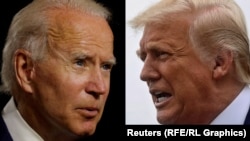 Kandidati demokrat për president të Shteteve të Bashkuara, Joe Biden dhe presidenti Donald Trump. 