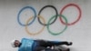 Georgiából Saba Kumaritashvili edz Pekingben a játékok előtt, 2022. február 2-án