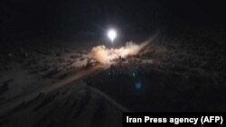 Предполагаемый запуск одной из иранских баллистических ракет в ночь на 8 января 2020 г.