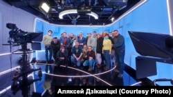 Журналисти от телевизионния канал "Белсат"