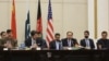 The fourth round of four-way peace talks in February.