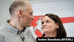 Сяргей і Сьвятлана Ціханоўскія. Вільня, 22 чэрвеня 2025